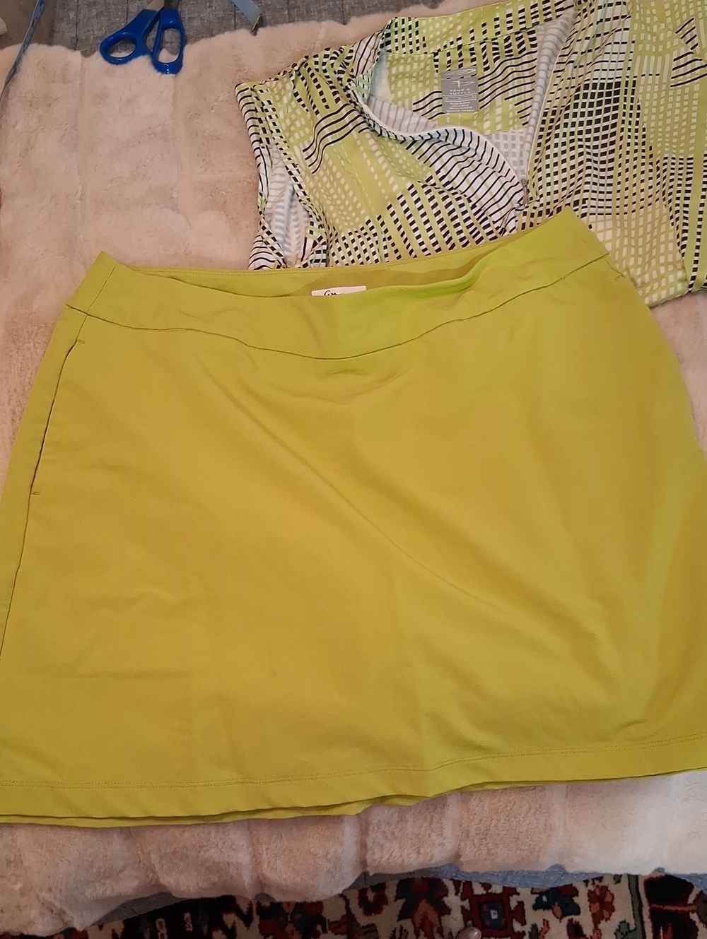 Greg Norman Collection Lime Green Golf Skort